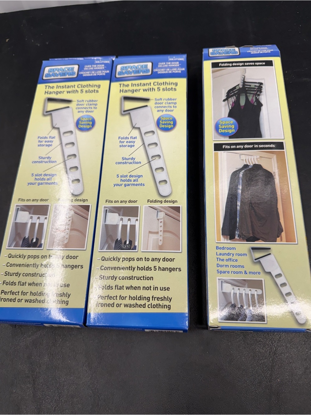 Instant Clothing Hanger - White, 5-Slot